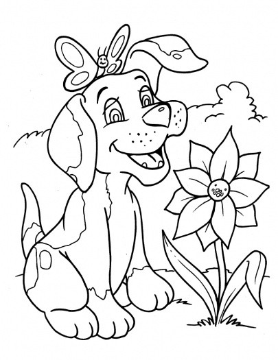 Free Coloring Sheets Dogs
 Free Colouring Pages Dogs The Art Jinni