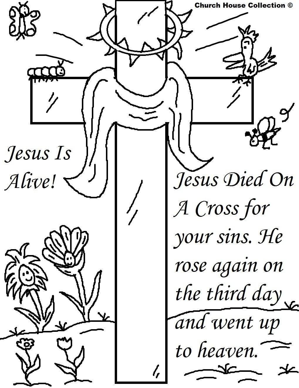 Free Coloring Sheets Easter Church Kids
 25 Religious Easter Coloring Pages