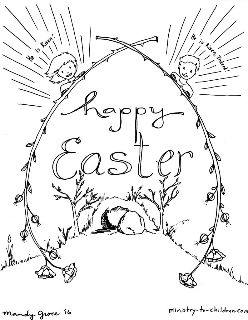 Free Coloring Sheets Easter Church Kids
 Childrens Church Coloring Pages For Easter The Art Jinni