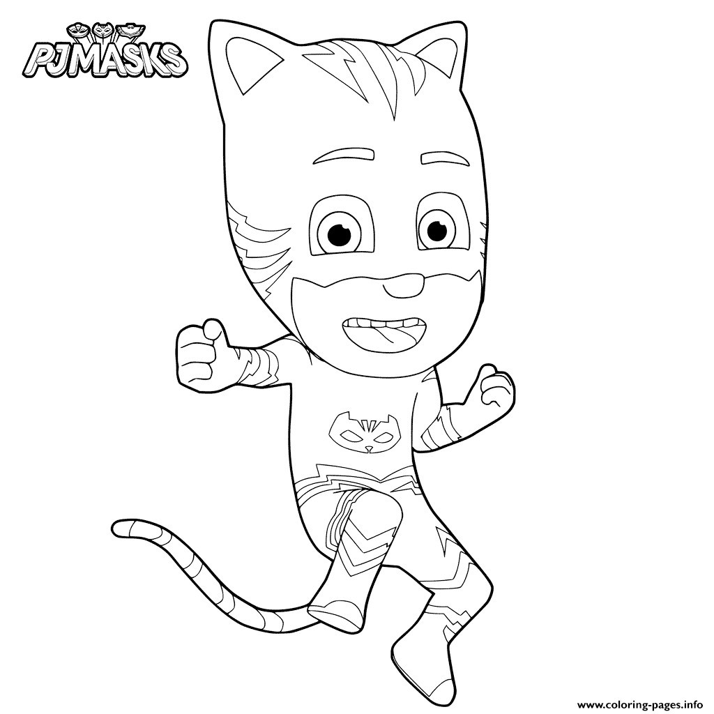 Free Coloring Sheets For Boys Pj Mask
 Pj Masks Coloring Pages Pdf to Print