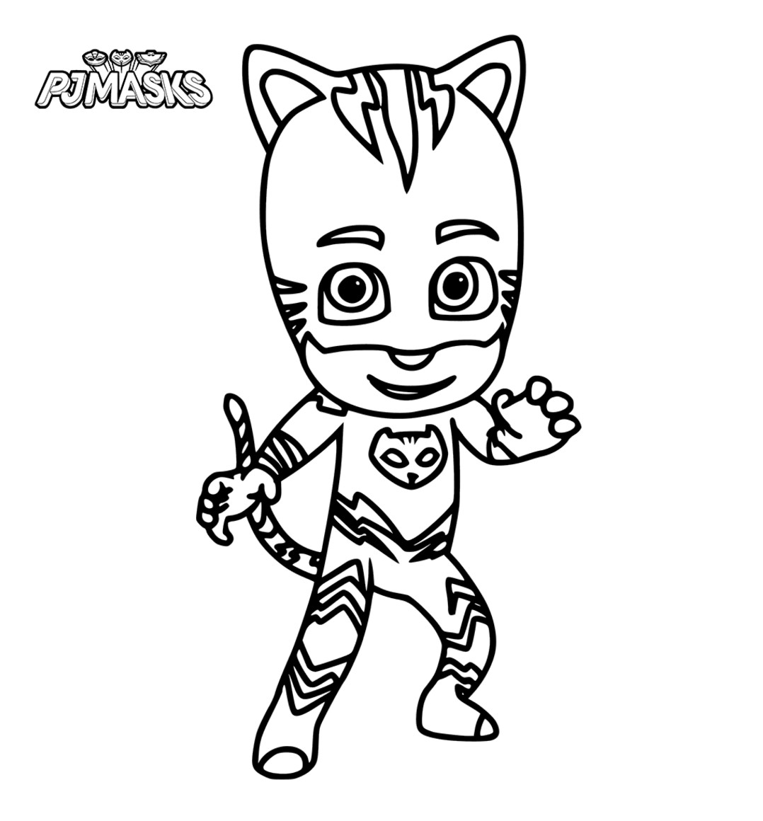 Free Coloring Sheets For Boys Pj Mask
 pj masks catboy coloring pages free