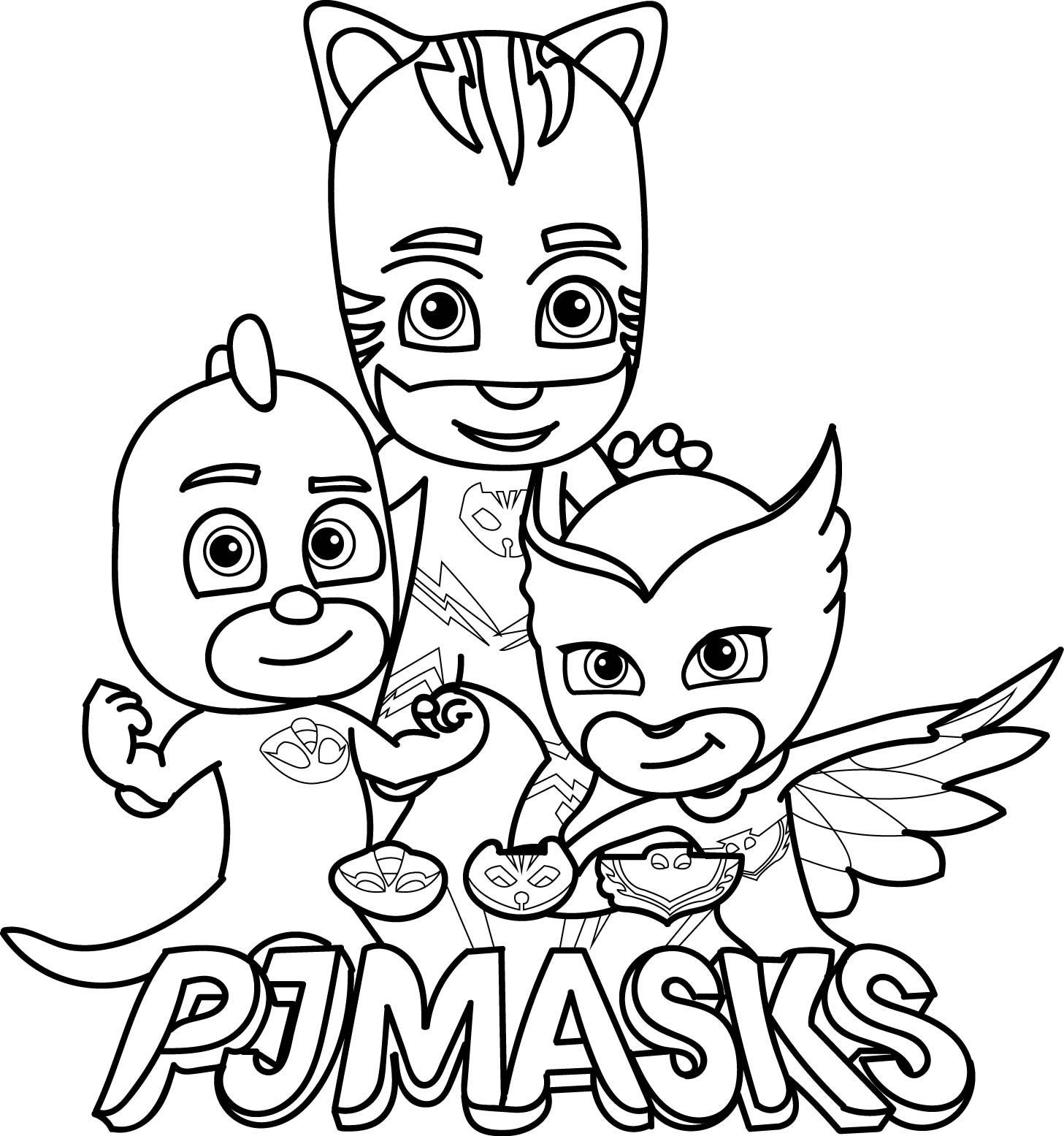 Free Coloring Sheets For Boys Pj Mask
 Pj Masks Coloring Page