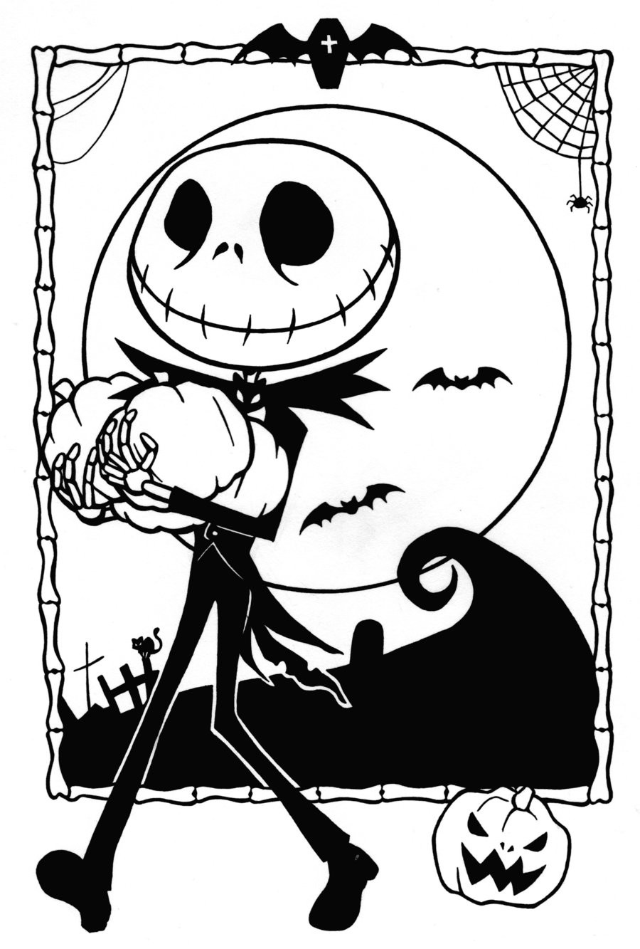 Free Coloring Sheets For Christmas To Print
 Free Printable Nightmare Before Christmas Coloring Pages