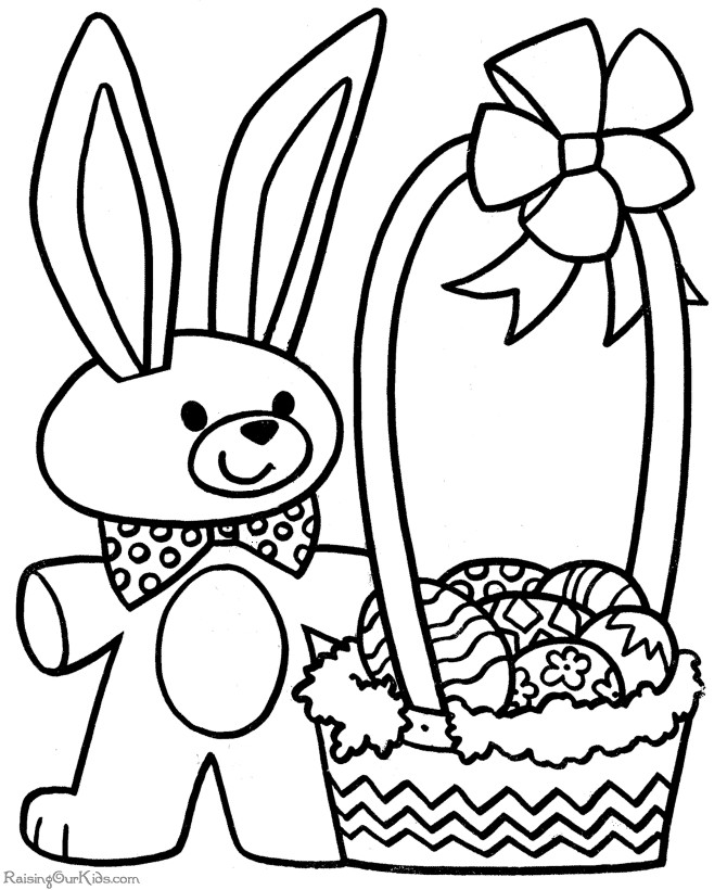 Free Coloring Sheets For Kids For Spring
 Easter Cartoons Coloring Home