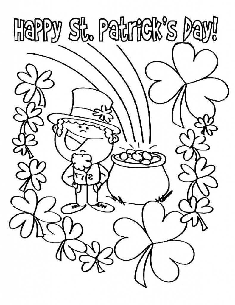 Free Coloring Sheets For Kids For St Patricks Day
 St Patrick Day Coloring Pages coloringsuite