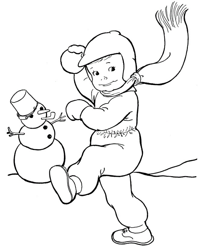 Free Coloring Sheets For Kids Winter
 Free Printable Winter Coloring Pages For Kids