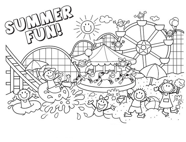 Free Coloring Sheets For Older Kids
 Summer Coloring Sheets For Older Kids