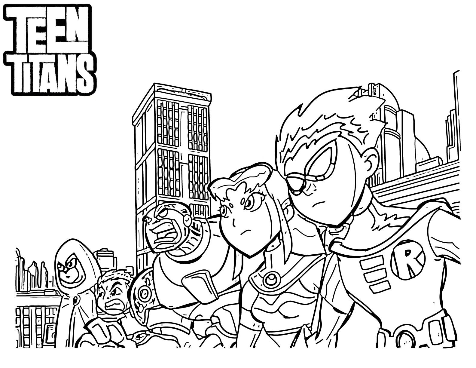 Free Coloring Sheets For Teens
 Teen Titans Coloring Pages Best Coloring Pages For Kids
