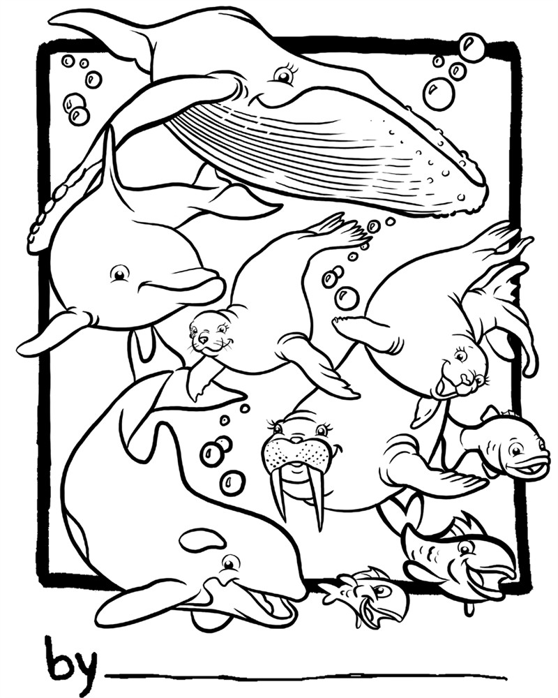 Free Coloring Sheets For Toddlers
 Marine Coloring Pages Bestofcoloring