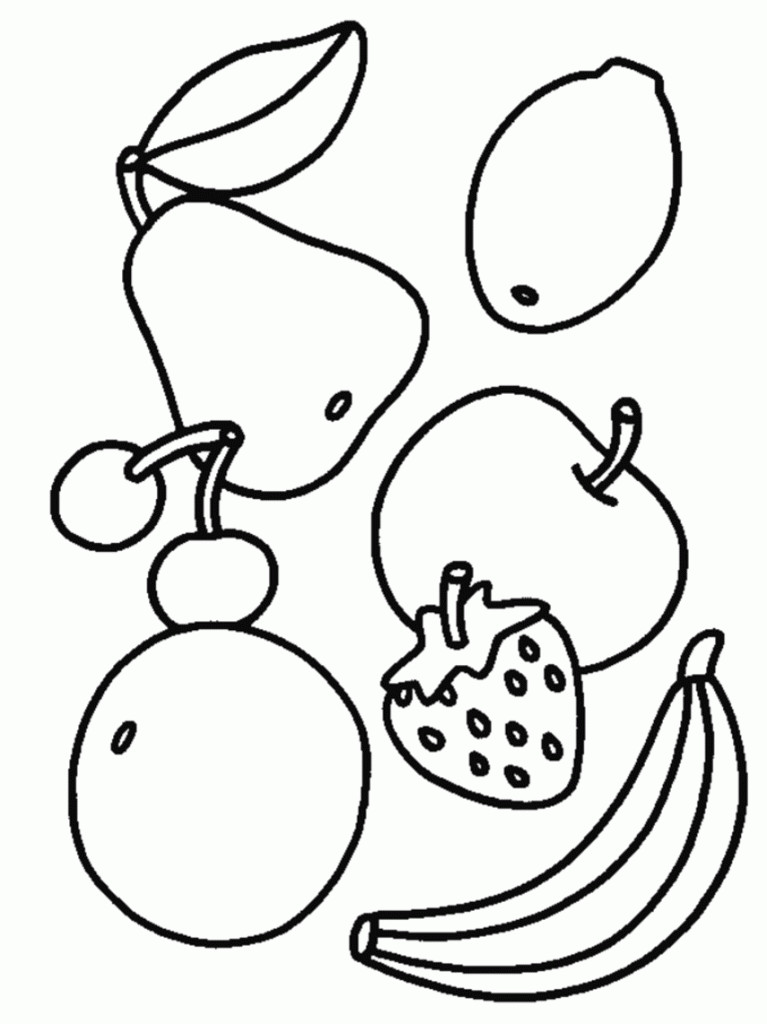 Free Coloring Sheets For Toddlers
 Free Printable Food Coloring Pages For Kids