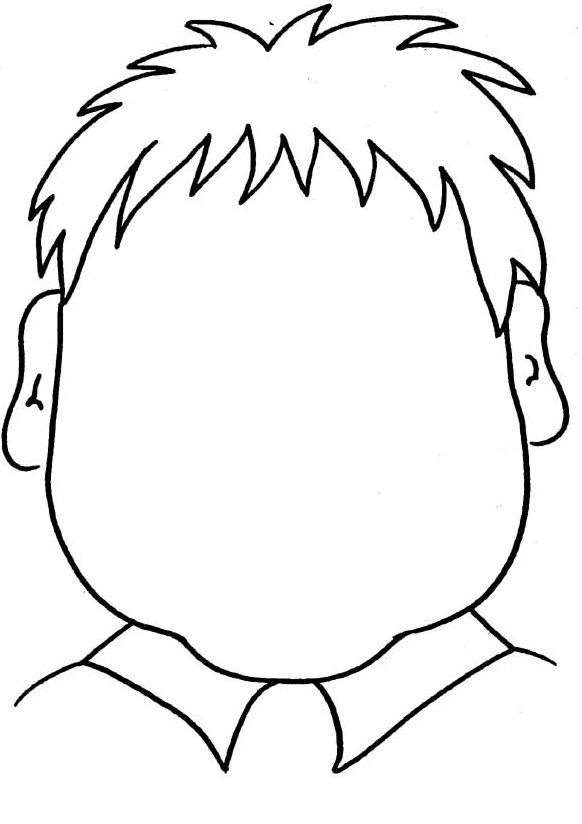 Free Coloring Sheets Of A Blank Face For Kids
 Coloriages de maternelle