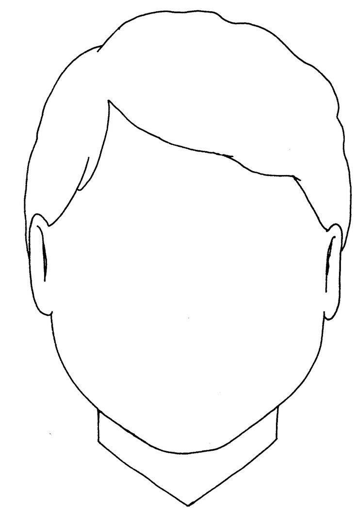 Free Coloring Sheets Of A Blank Face For Kids
 Blank Boy Face Colouring Coloring Pages Quoteko