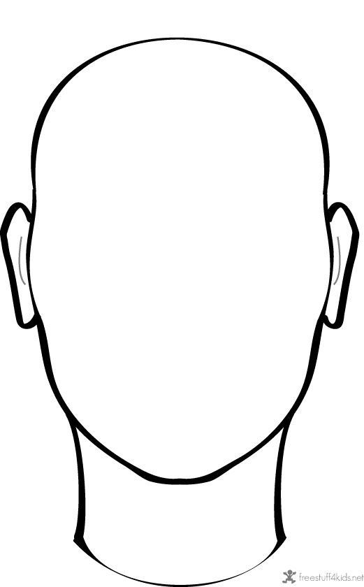 Free Coloring Sheets Of A Blank Face For Kids
 blank face to draw on