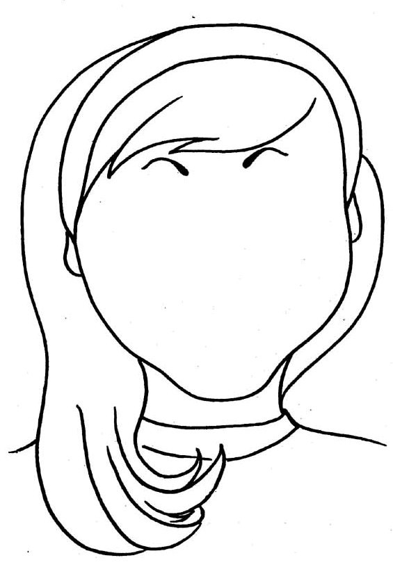 Free Coloring Sheets Of A Blank Face For Kids
 Kids n fun