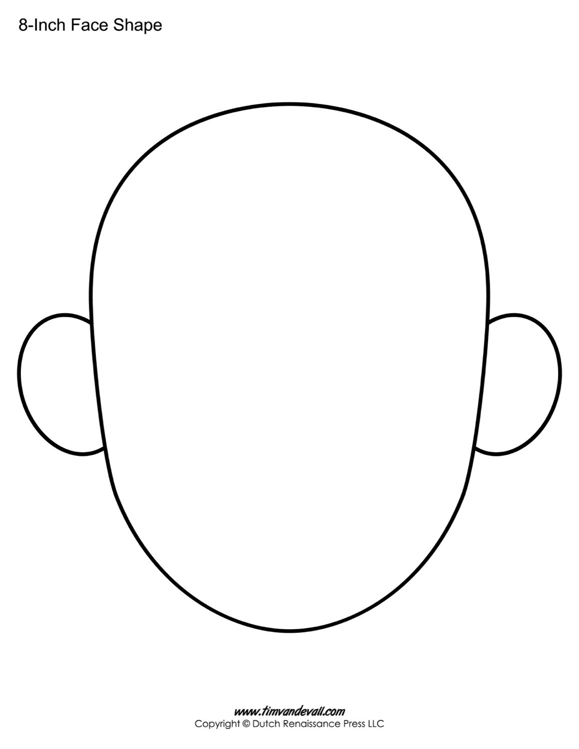 Free Coloring Sheets Of A Blank Face For Kids
 Blank Face Templates