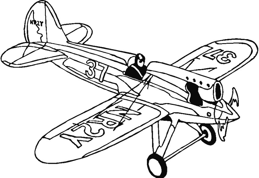 Free Coloring Sheets Of Airplanes
 Airplane Coloring Page Bestofcoloring