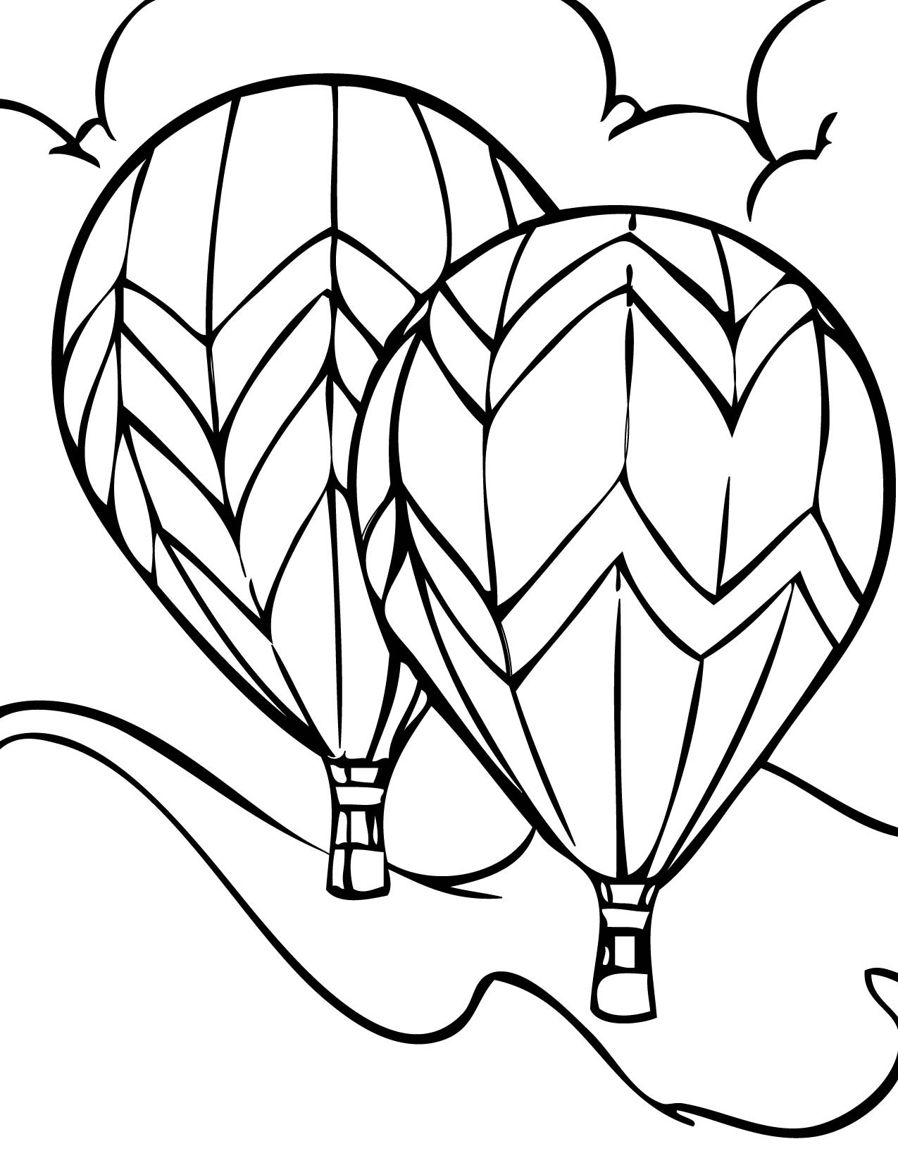 Free Coloring Sheets Of Balloons
 Free Printable Hot Air Balloon Coloring Pages For Kids