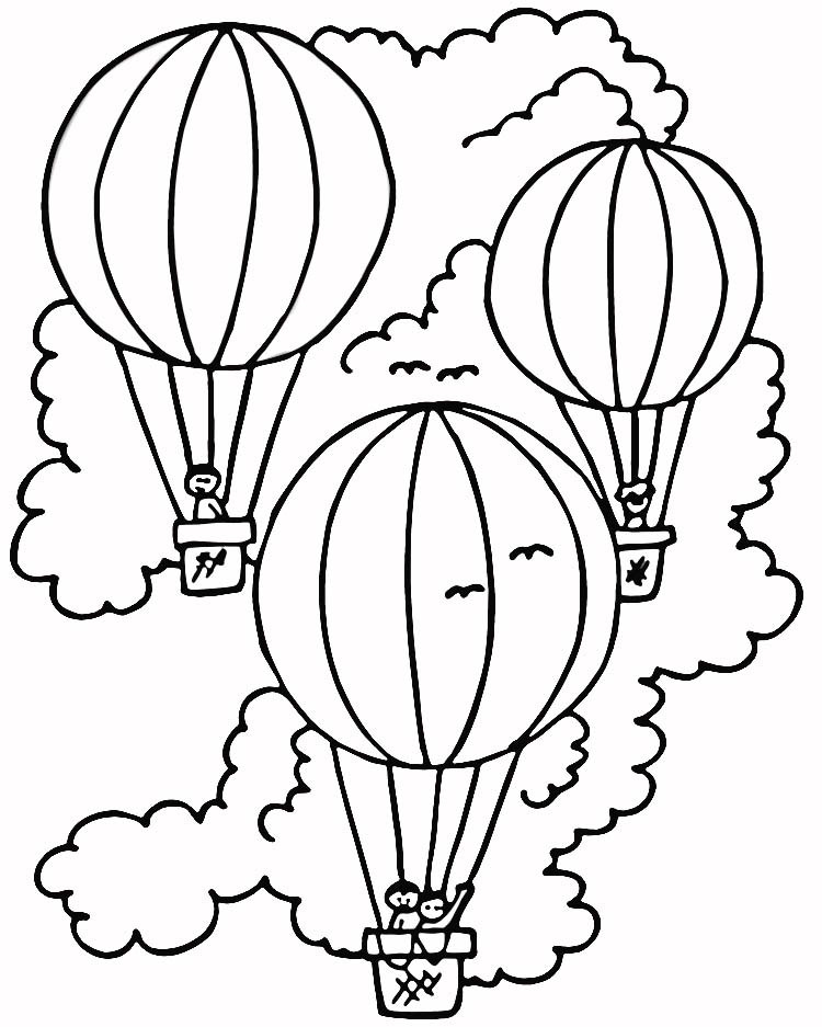 Free Coloring Sheets Of Balloons
 Free Printable Hot Air Balloon Coloring Pages For Kids