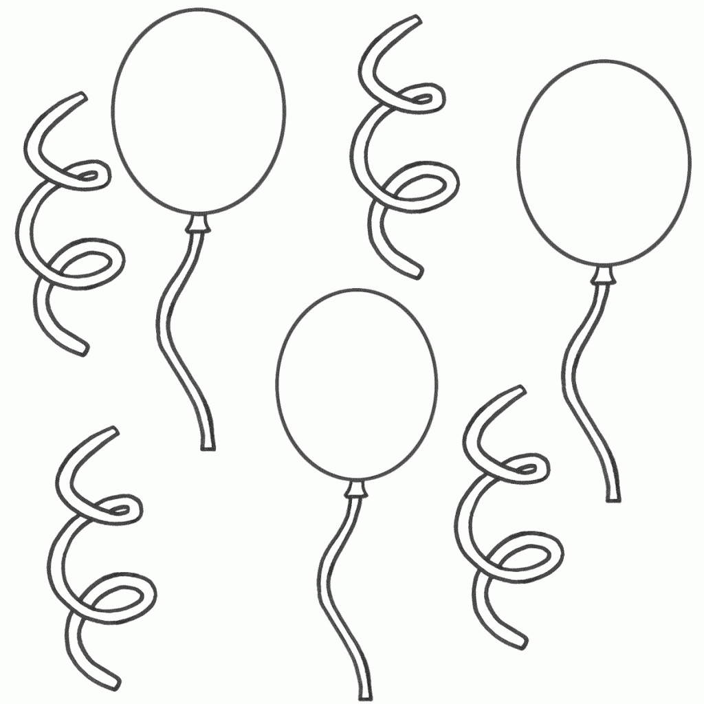 Free Coloring Sheets Of Balloons
 balloon coloring pages