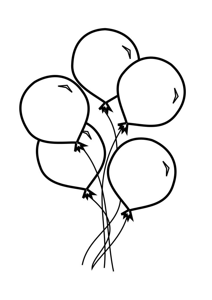 Free Coloring Sheets Of Balloons
 Balloons Free Colouring Pages