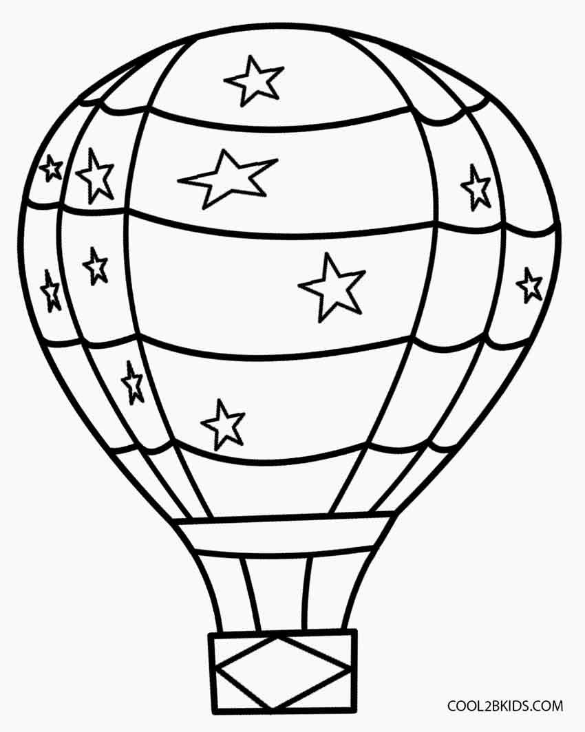 Free Coloring Sheets Of Balloons
 Printable Hot Air Balloon Coloring Pages For Kids