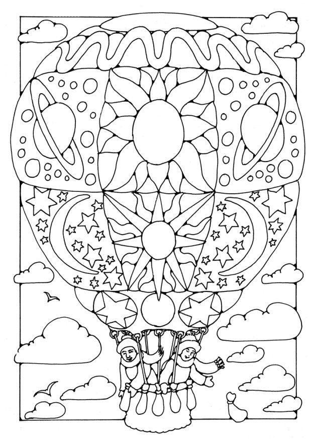 Free Coloring Sheets Of Balloons
 Free Printable Hot Air Balloon Coloring Pages For Kids