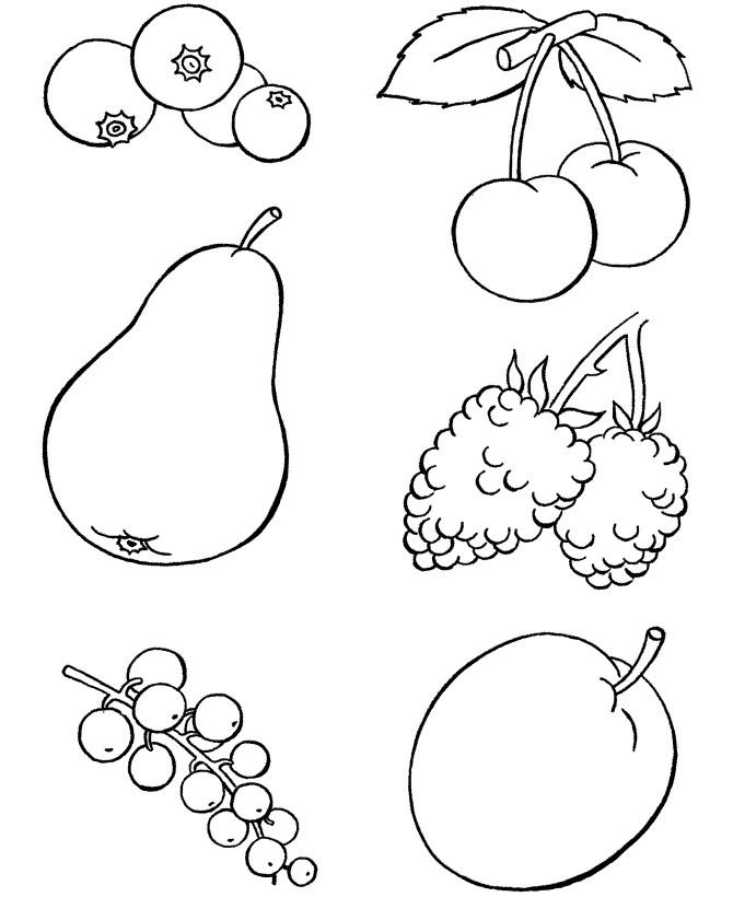 Free Coloring Sheets Of Food
 Free Printable Food Coloring Pages For Kids