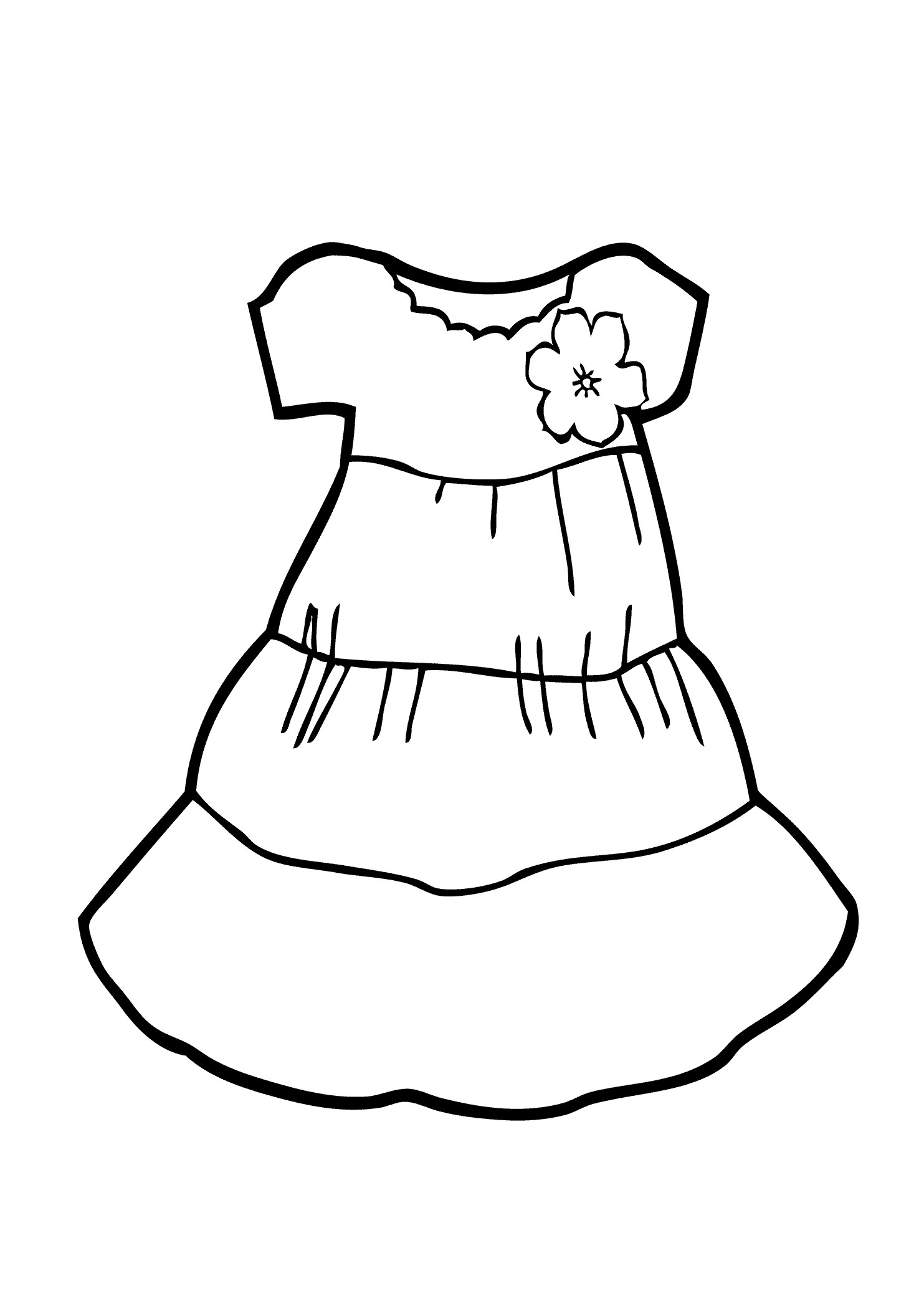 Free Coloring Sheets Of Kids Dressed In Career Clothing
 Dress Coloring Pages Bestofcoloring