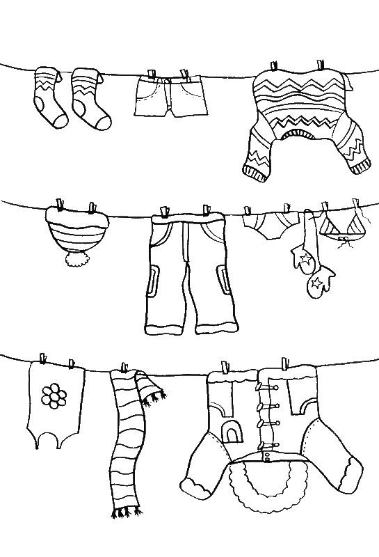 Free Coloring Sheets Of Kids Dressed In Career Clothing
 1000 images about Clothes we wear on Pinterest