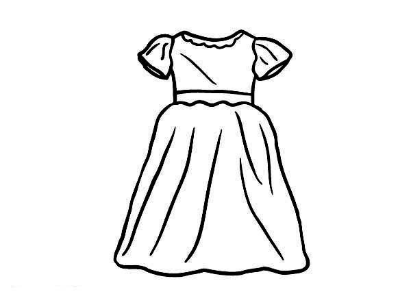 Free Coloring Sheets Of Kids Dressed In Career Clothing
 Dress Coloring Pages