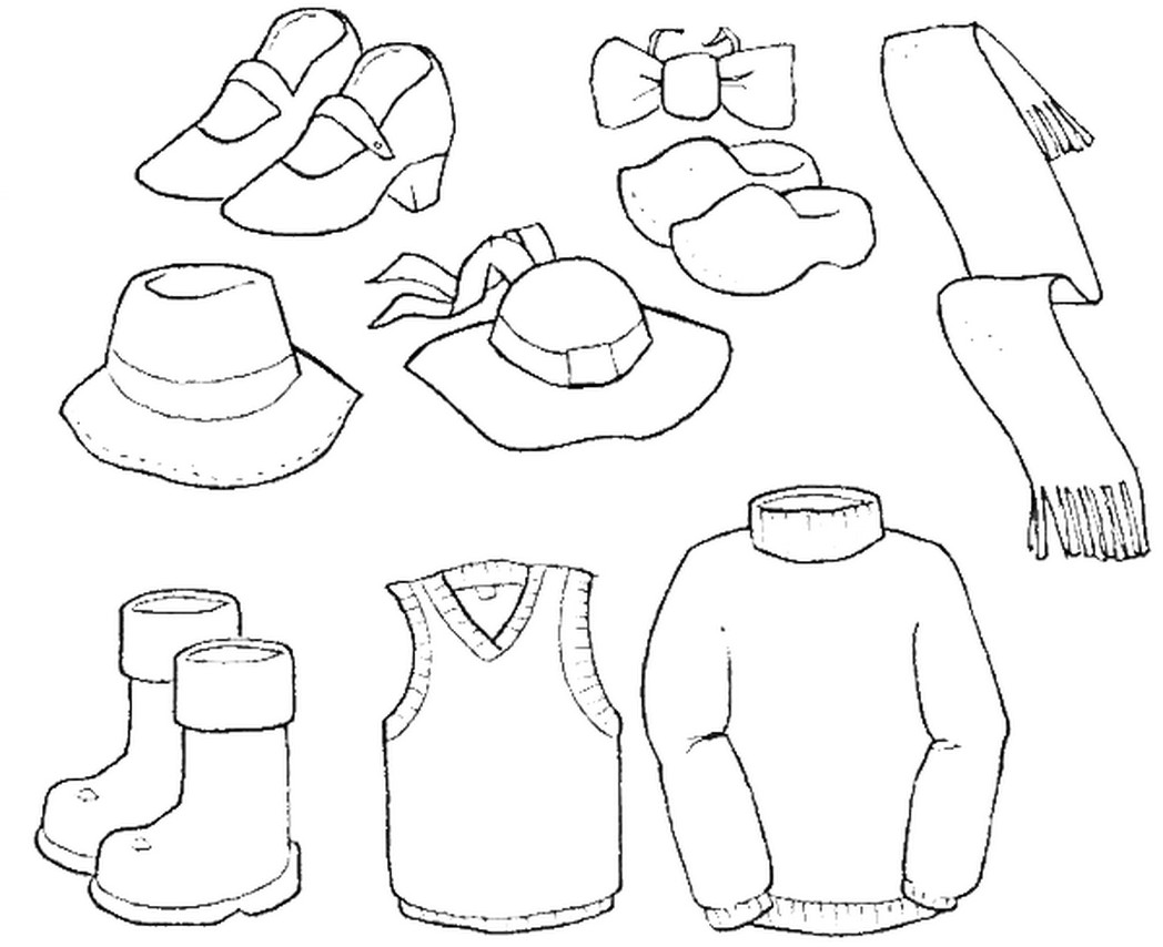 Free Coloring Sheets Of Kids Dressed In Career Clothing
 Coloring Page Winter Clothes Coloring Home