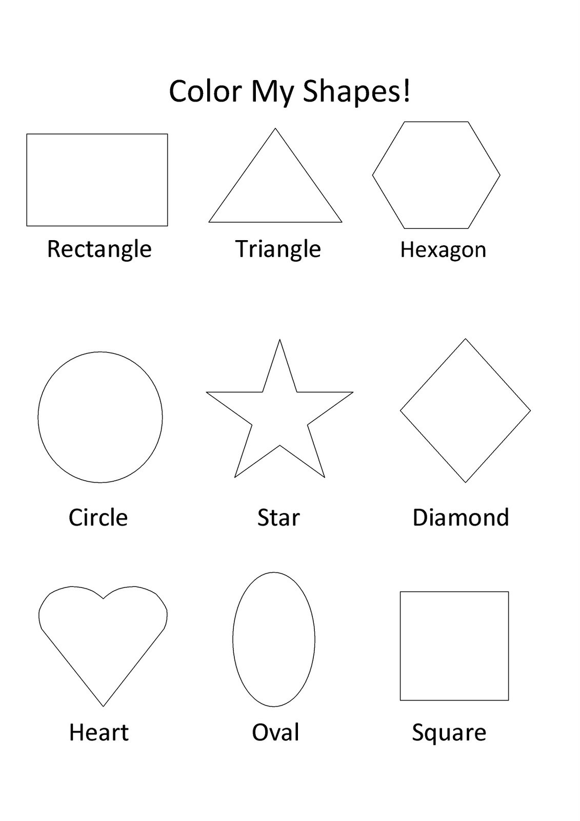 Free Coloring Sheets Shapes
 Free Printable Shapes Coloring Pages For Kids