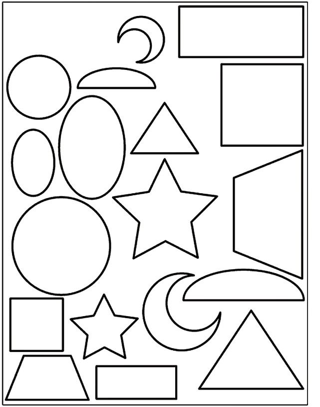 Free Coloring Sheets Shapes
 Free Printable Shapes Coloring Pages For Kids