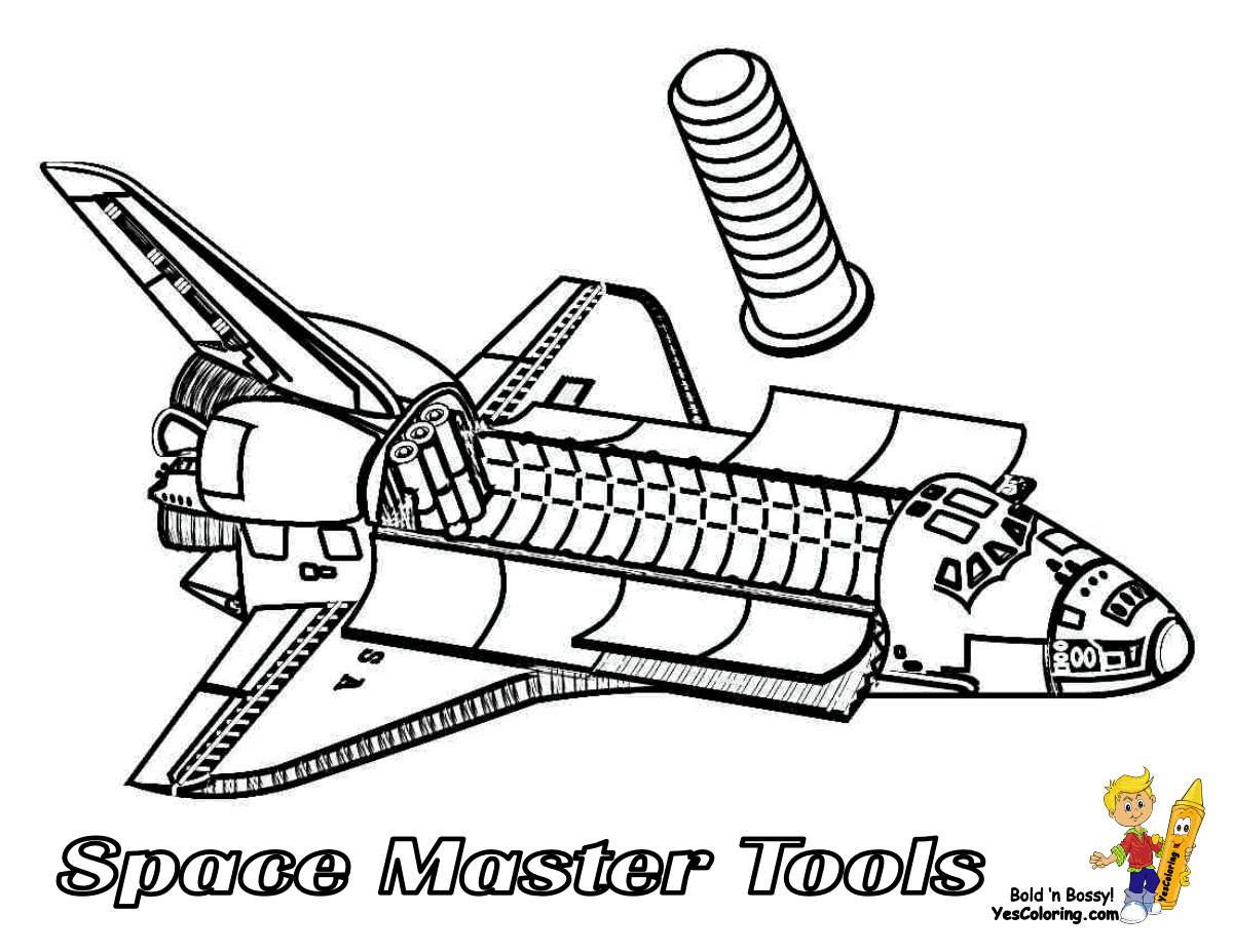 Free Coloring Sheets Space Ship
 Spectacular Space Shuttle Coloring Space Shuttle