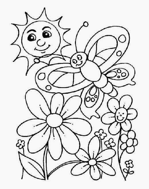 Free Coloring Sheets Spring
 Spring Coloring Pages