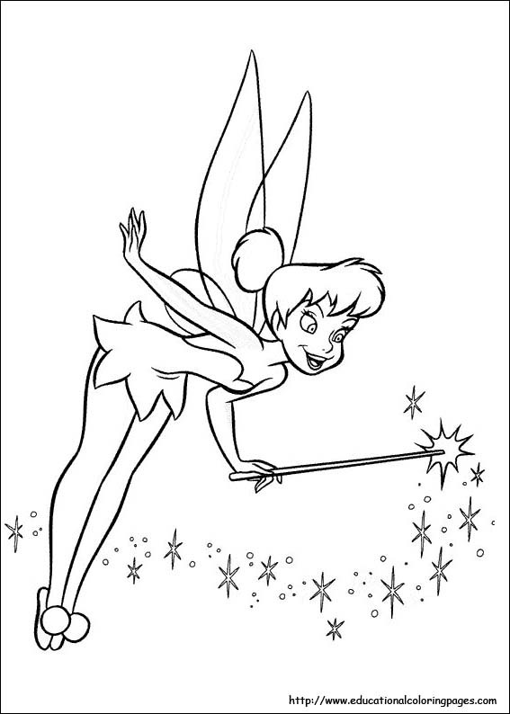 Free Coloring Sheets Tinkerbell
 Tinkerbell Coloring Pages For Kids