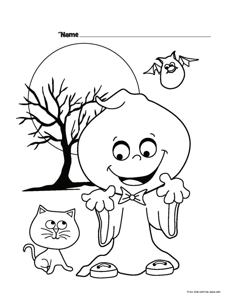 Free Coloring Sheets To Print
 halloween ghost printable coloring pages for kidsFree