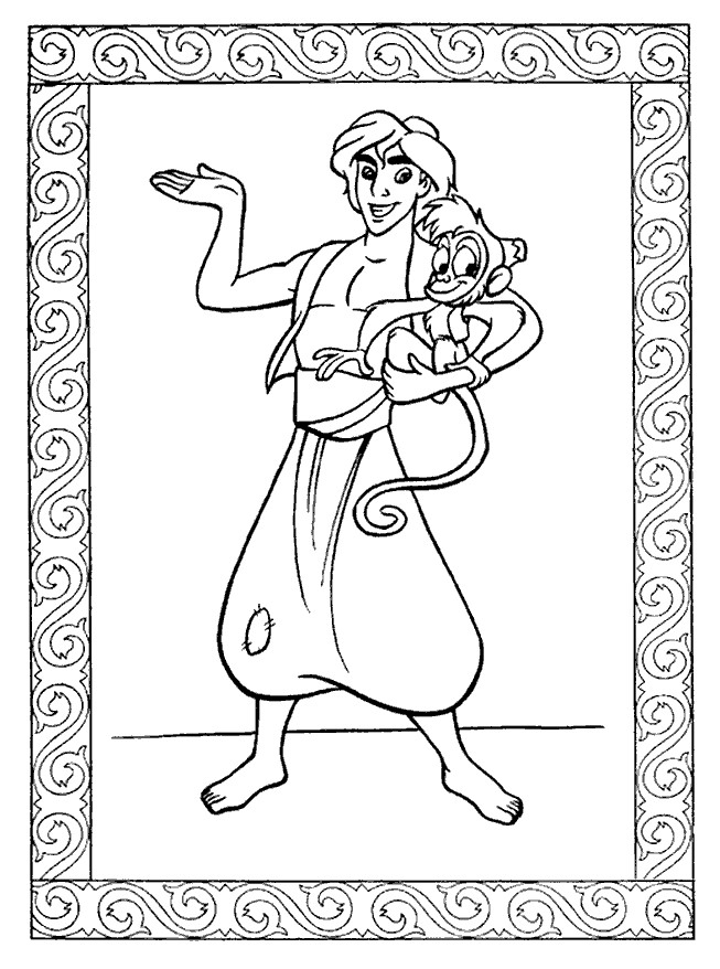 Free Coloring Sheets To Print
 Free Printable Aladdin Coloring Pages For Kids