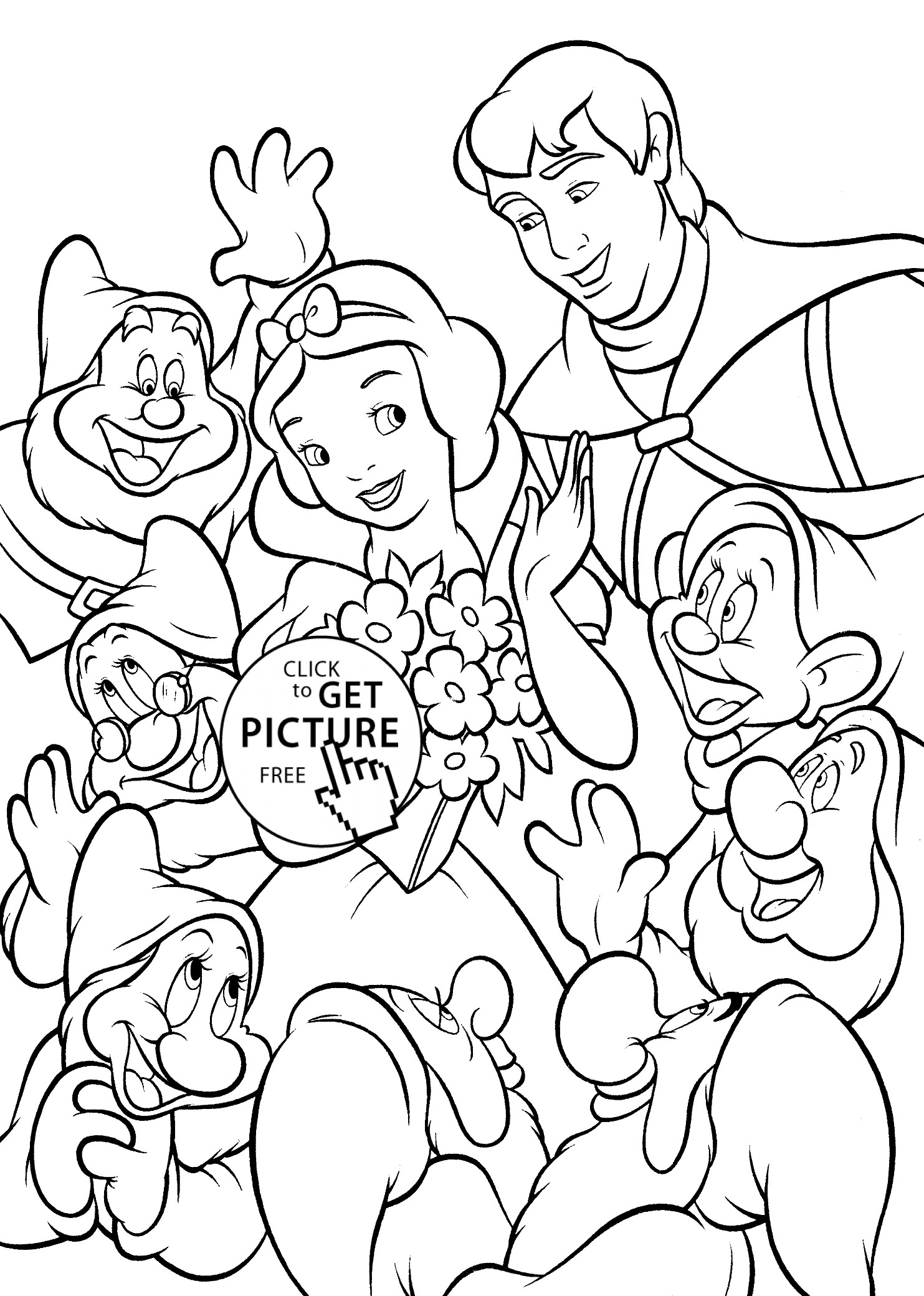 Free Coloring Sheets To Print
 Free Printable Coloring Pages Disney Snow White Full The