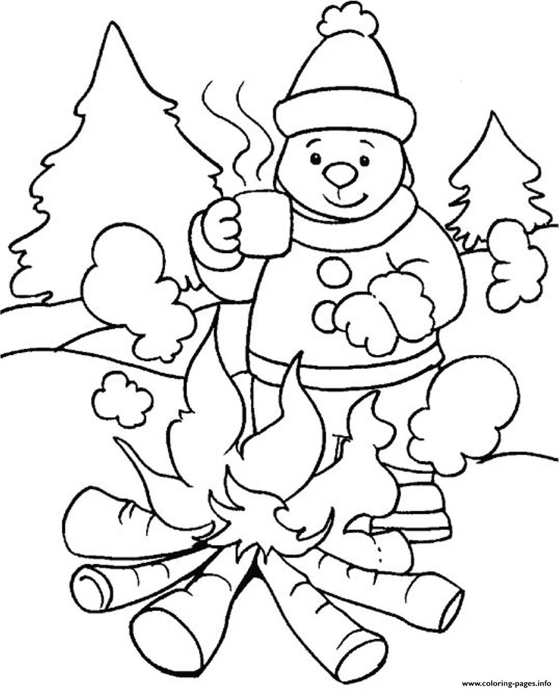 Best ideas about Free Coloring Sheets Winter
. Save or Pin Warming With Fire In Winter Sfbbd Coloring Pages Printable Now.