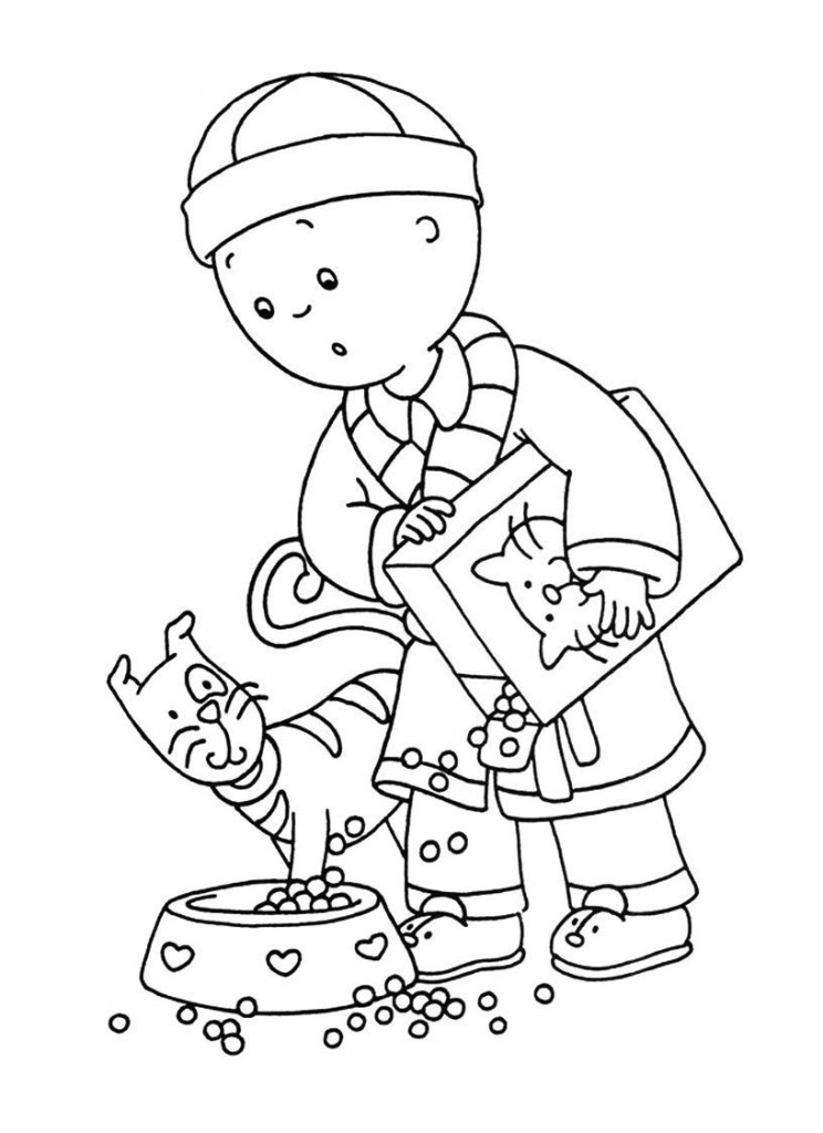 Free Downloadable Coloring Sheets For Kids
 Free Printable Caillou Coloring Pages For Kids
