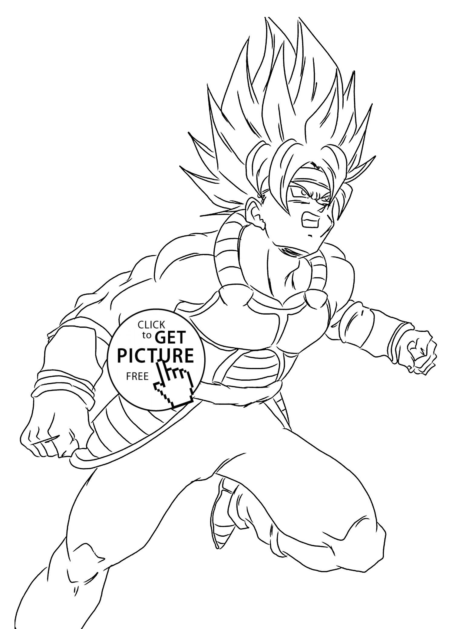 Free Dragon Ball Z Coloring Pages For Kids
 Kai Dragon ball Z anime coloring pages for kids printable