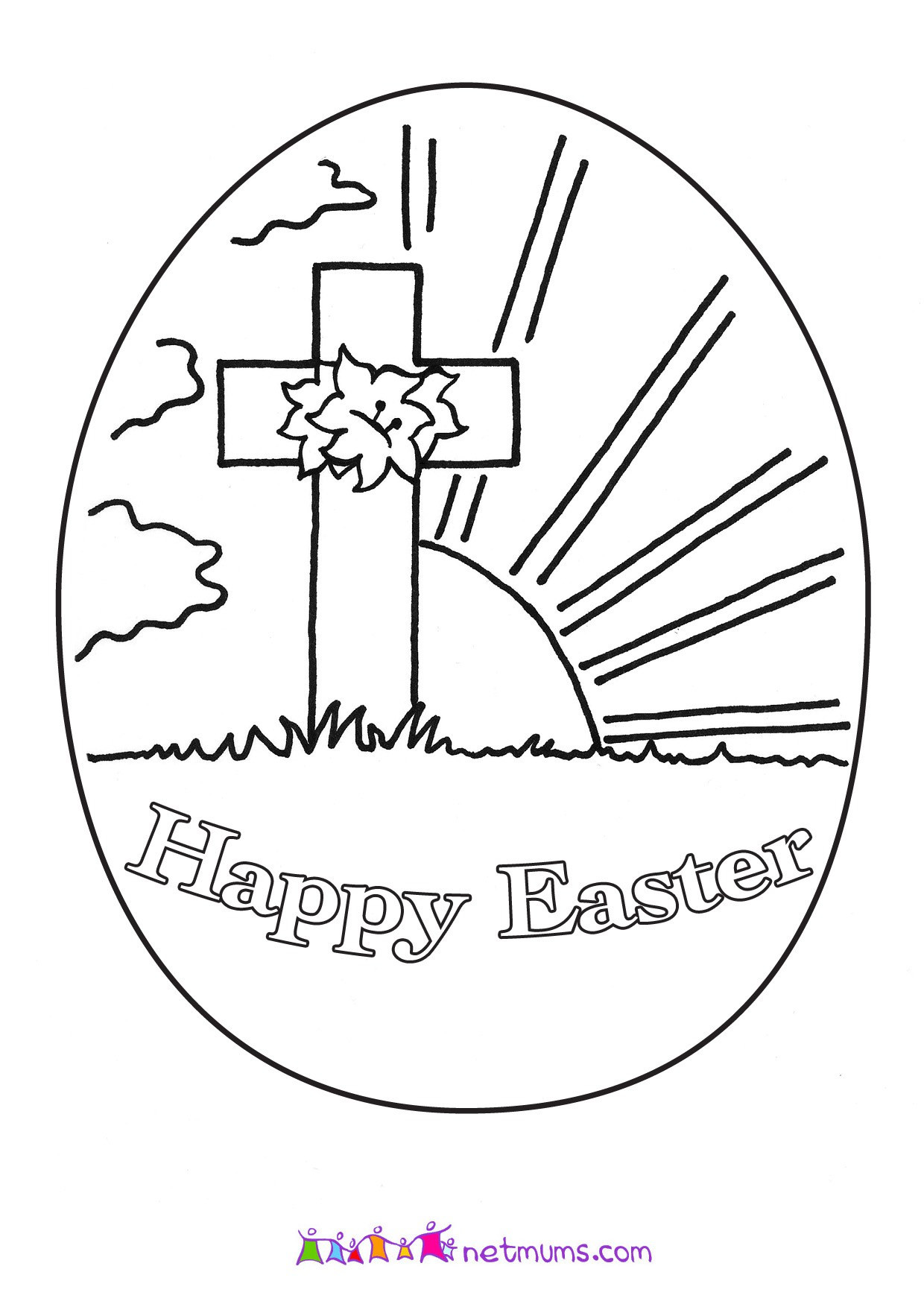 Free Easter Coloring Pages Religious
 Easter Coloring Sheets For Kids Religious Easter Activity