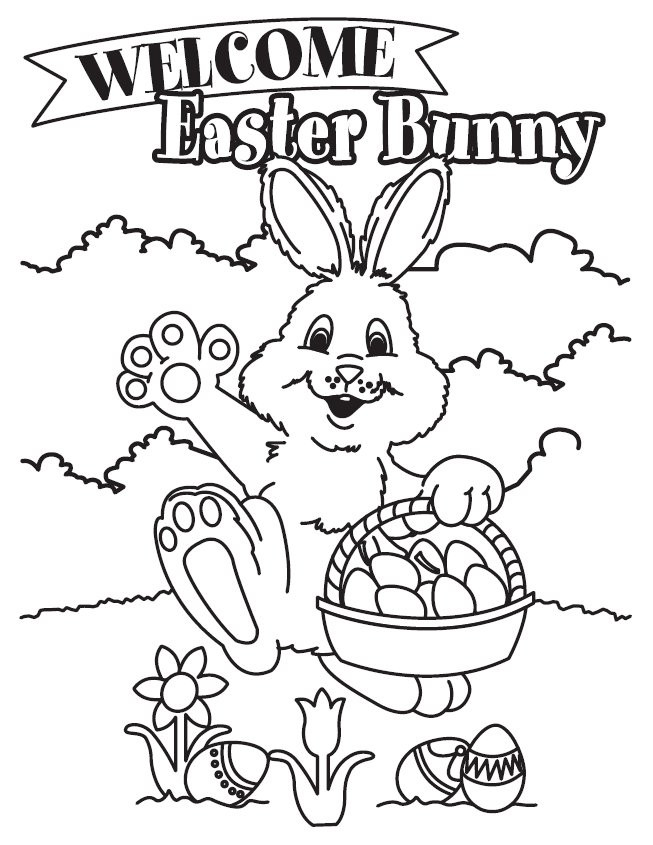 Free Easter Coloring Sheets
 Free Printable Easter Bunny Coloring Pages For Kids