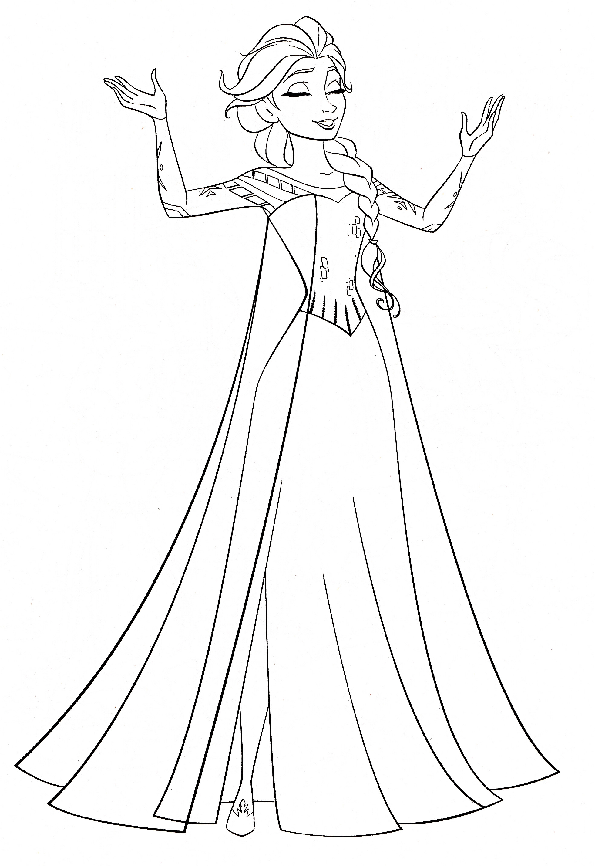 Free Elsa Coloring Pages
 30 FREE Frozen Colouring Pages