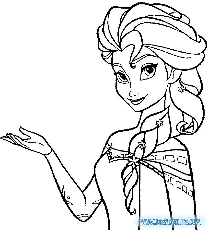 Free Elsa Coloring Pages
 frozen elsa coloring pages