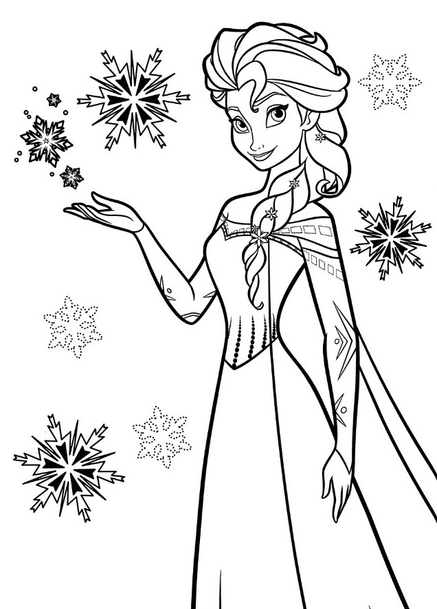 Free Elsa Coloring Pages
 Free Printable Elsa Coloring Pages for Kids Best