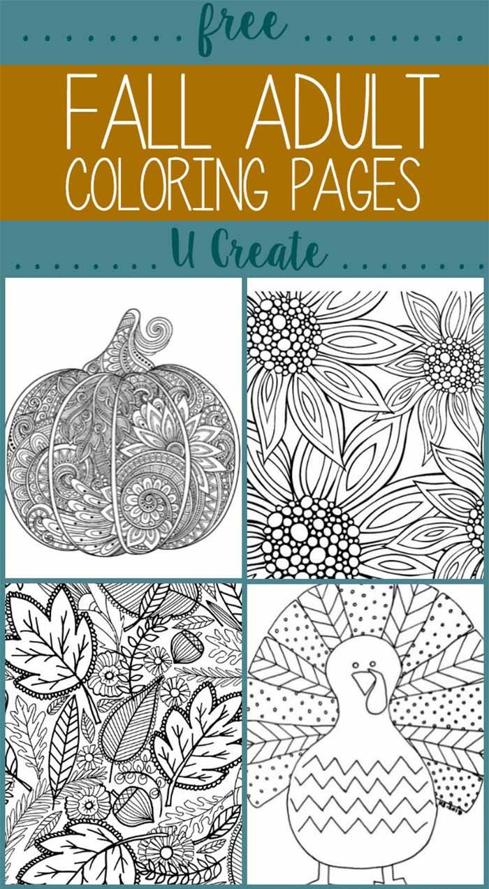 Free Fall Coloring Pages For Adults
 Free Fall Adult Coloring Pages Lil Moo Creations
