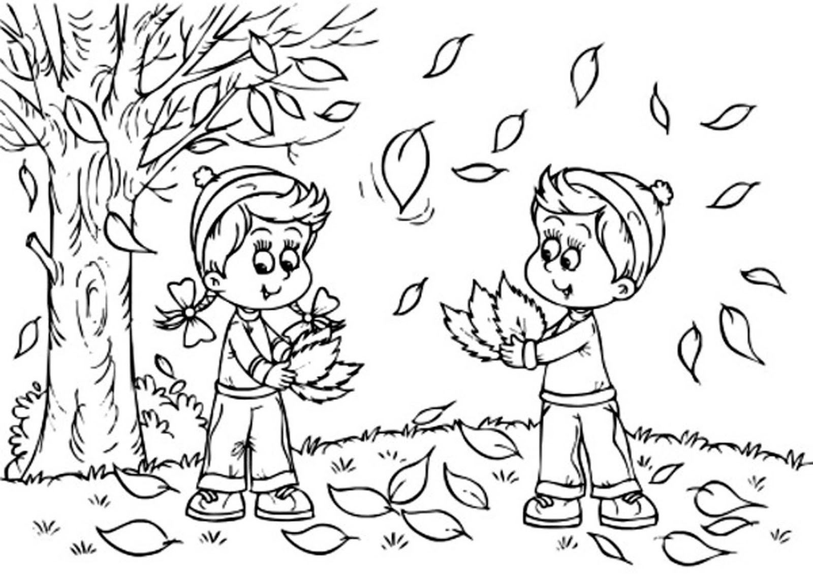 Free Fall Coloring Pages For Kids
 Fall Leaves Coloring Pages 2016