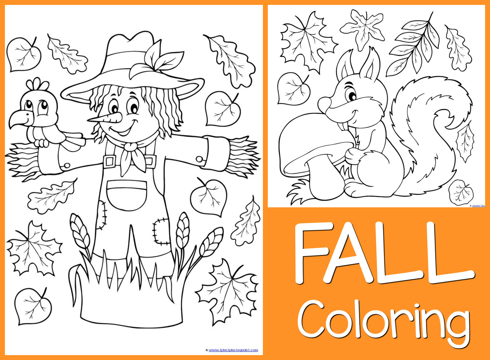 Free Fall Coloring Sheets
 Just Color Free Coloring Printables